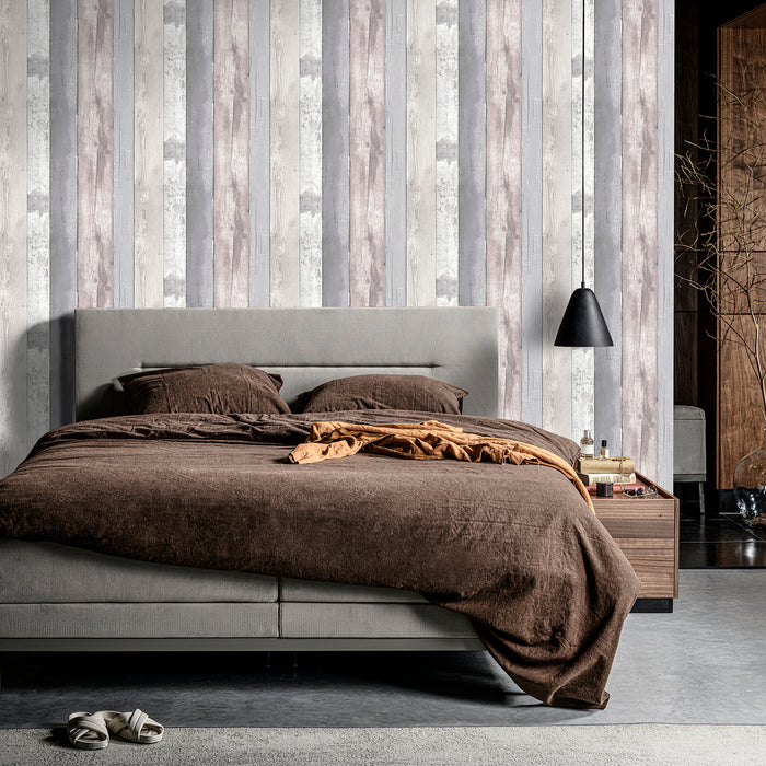 vtwonen - Vliesbehang - Woodland - Grijs - 10mx53cm