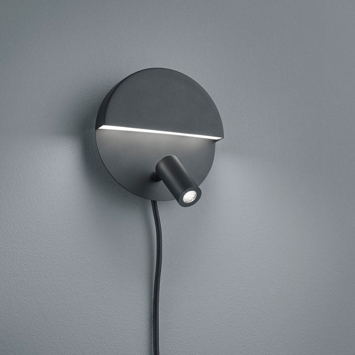 Trio Leuchten Mario Wandlamp Zwart