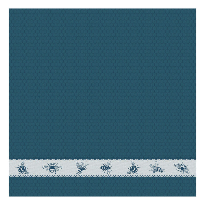 DDDDD theedoek Bees - 60x65cm - Petrol - 6 stuks
