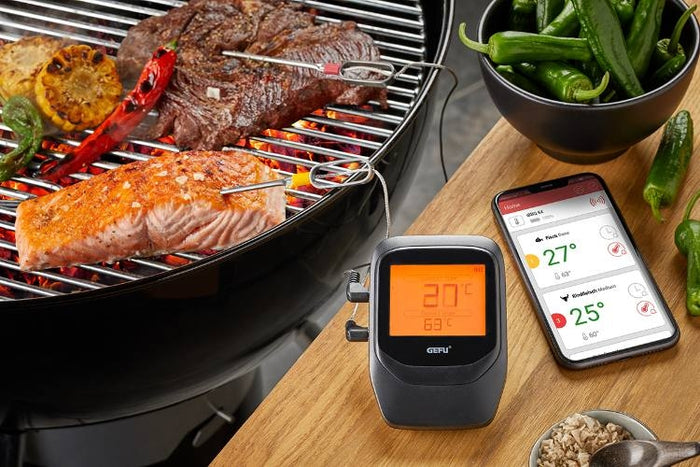 Vlees en Grill Thermometer, Bluetooth, Inclusief 2 Sonden - Gefu | CON