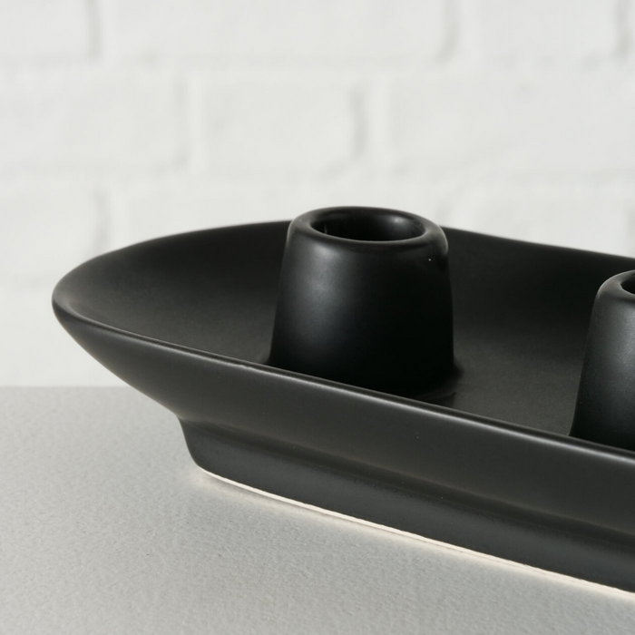 Dulaire Kandelaar Zwart 4 kaarsen - 34 cm