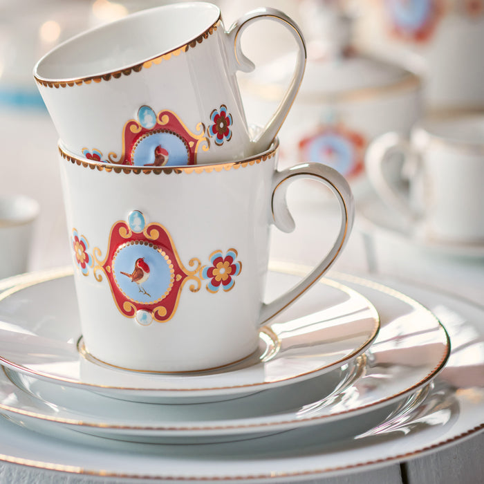 Pip Studio Love Birds Mokken 4 st. - 0,25 L