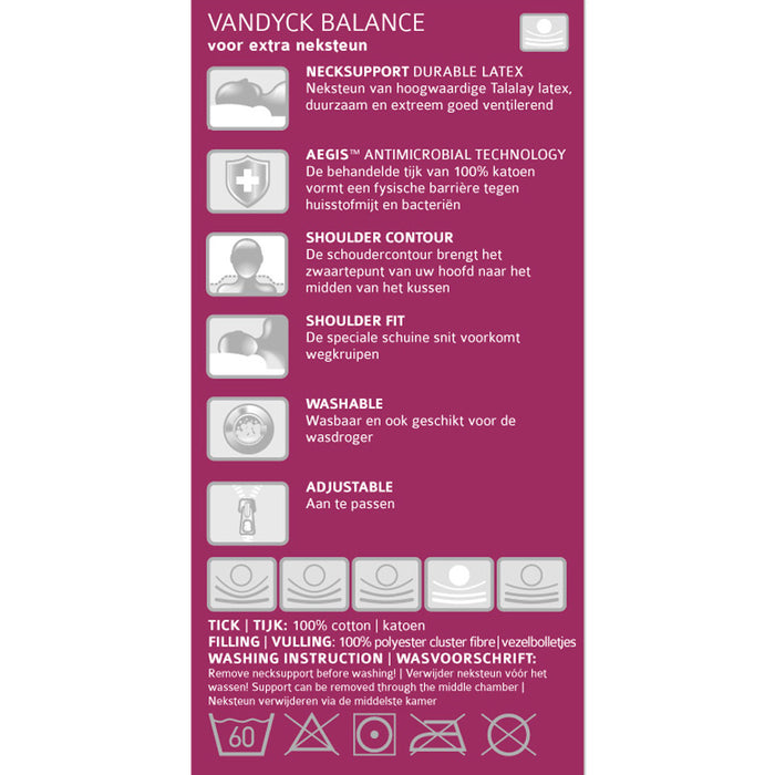 Vandyck Balance Hoofdkussen