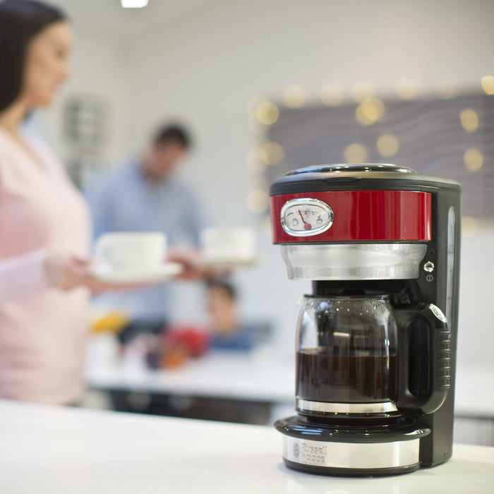 Russell Hobbs Retro Ribbon Red Filter Koffiezetapparaat