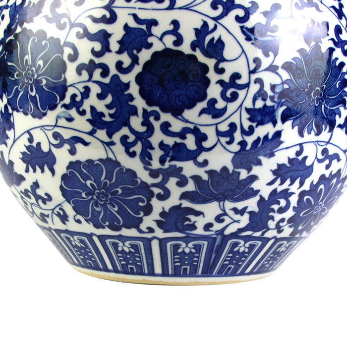 Fine Asianliving Chinese Vaas Porselein Lotus