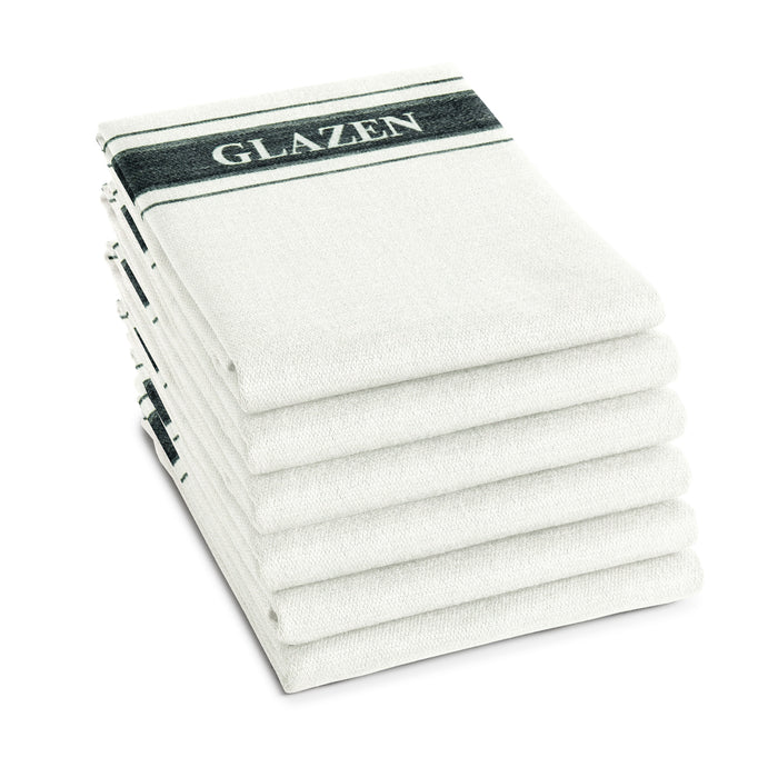 DDDDD glazendoek | poleerdoek - Wit - 6 Stuks