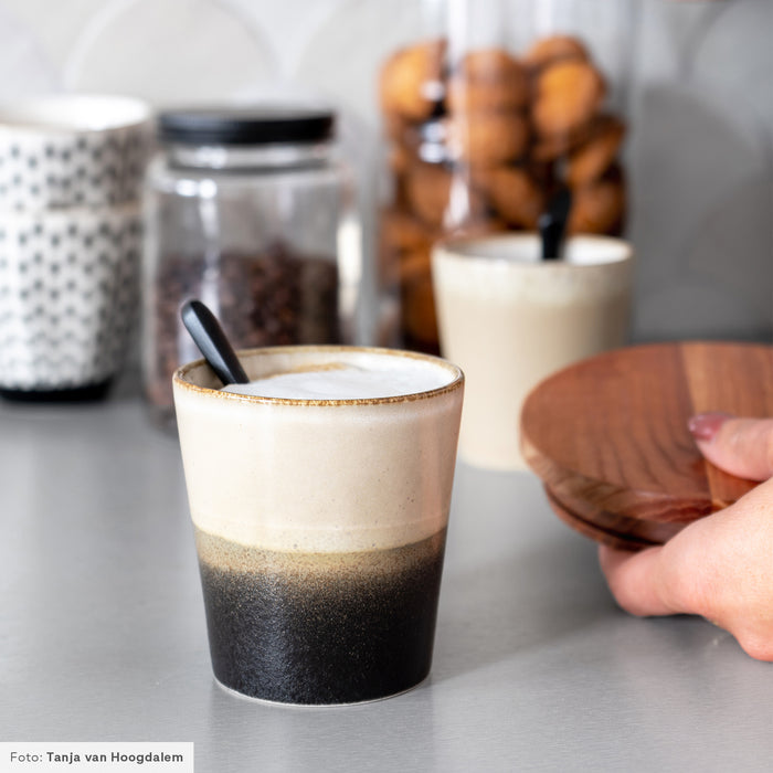 HKliving 70's Mokken 0,2 L - Set van 6 - Oberon