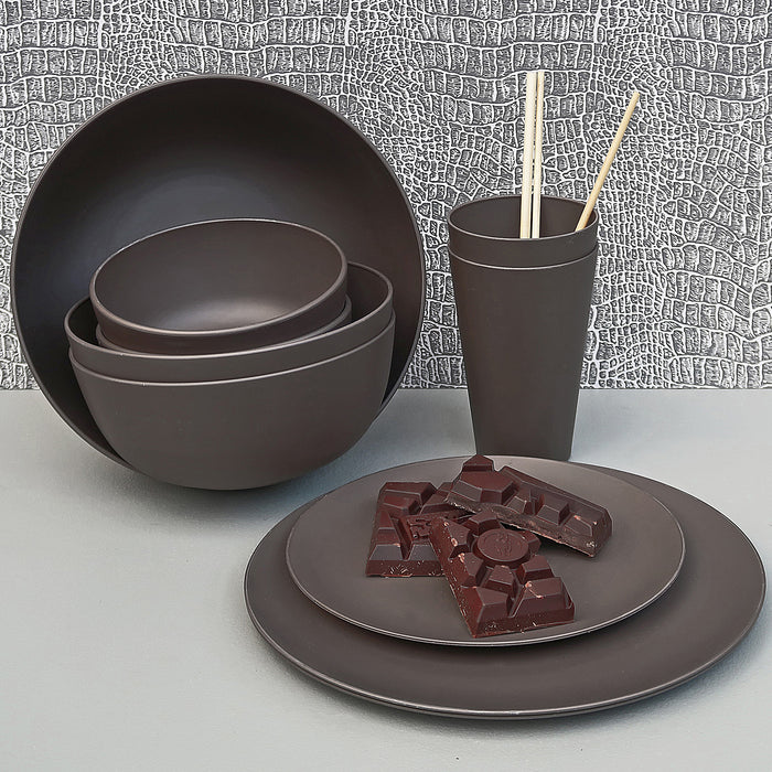 Zuperzozial Flavour-It Bord 4 st. - Ø 25,5 cm - Mocha