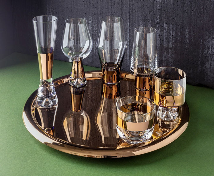 Tank Whiskey glas set van 2 zwart