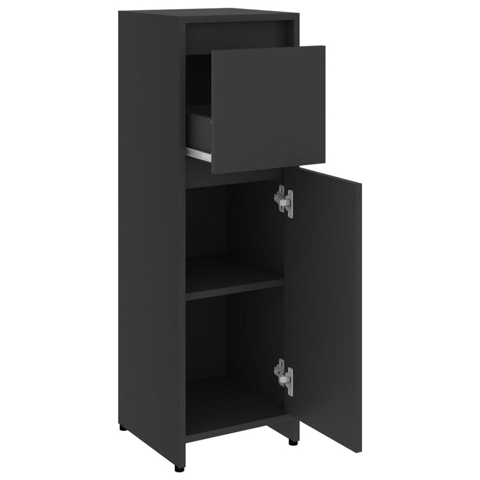 Prolenta Premium - Badkamerkast 30x30x95 cm spaanplaat grijs