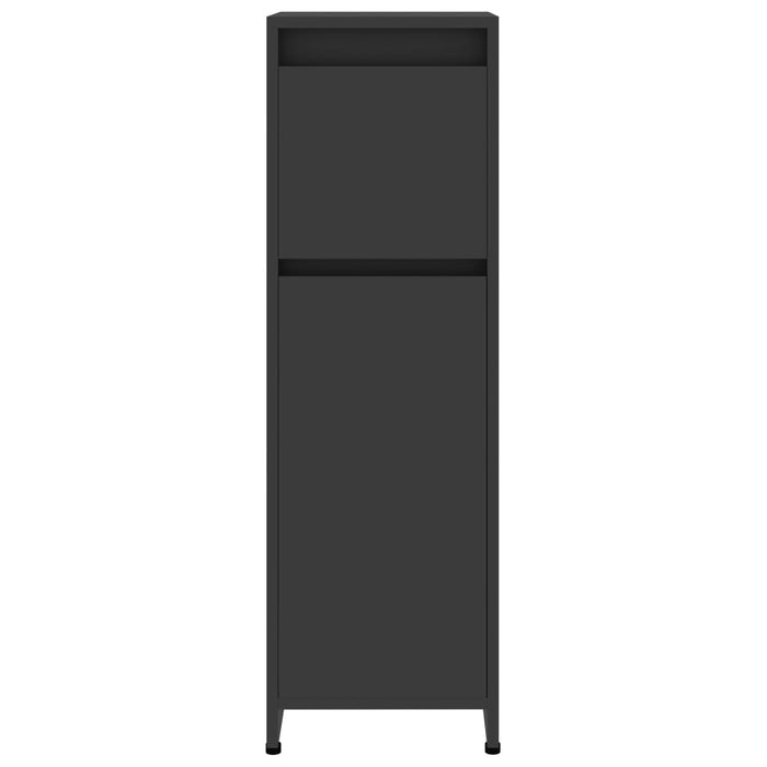 Prolenta Premium - Badkamerkast 30x30x95 cm spaanplaat grijs