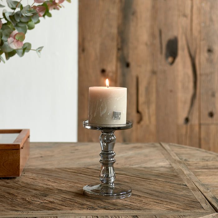 Riviera Maison Sandila Candle Holder grey M - 13.0x13.0x19.0 cm
