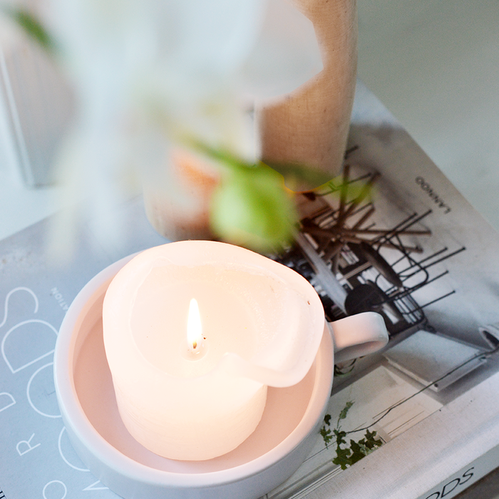 Delight Department stompkaars houder wit (Ø 12 centimeter)