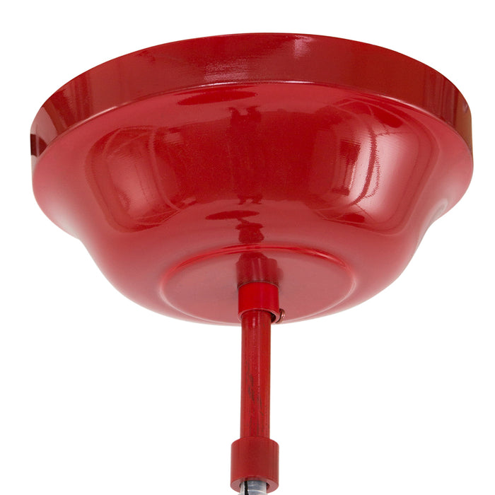 Mexlite - hanglamp - Eden - rood - metaal - Ø 42cm - E27 - 7704RO