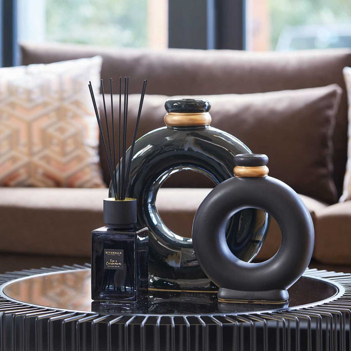 Riverdale - Vaas Demy Zwart Mat 25cm