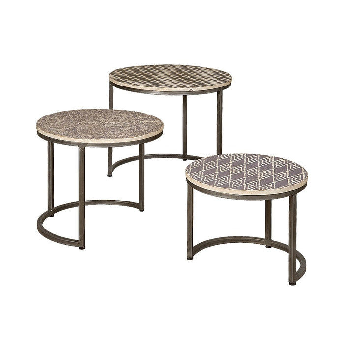 Tower Living | KM collection Salontafels - set van 3 | Hout |