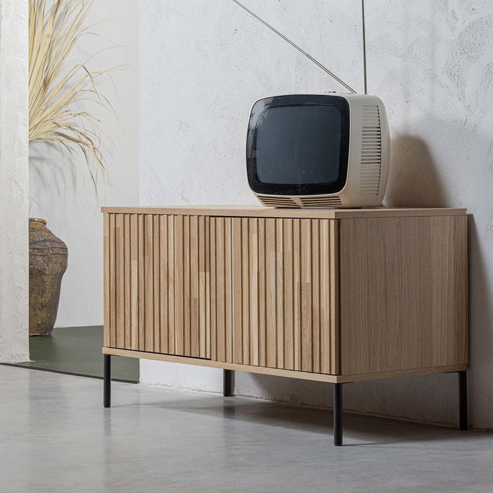 WOOOD New Gravure Tv-meubel B 100 cm - Eiken - Naturel