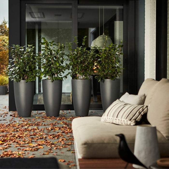 elho Pure Soft Round High Bloempot Ø 40 cm - Antraciet