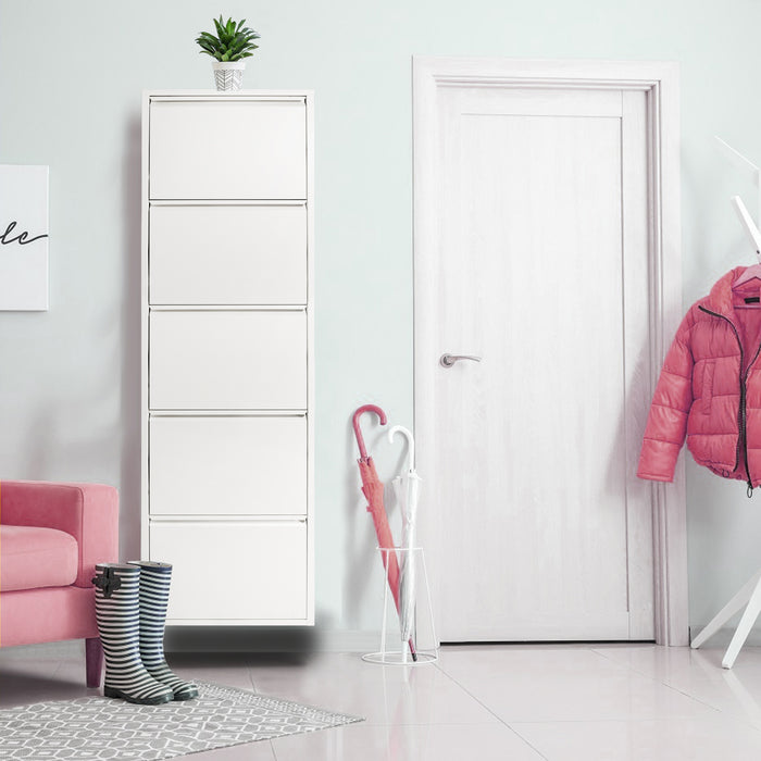 Gorillz Paw Fire - Schoenenrek – Schoenenkast Metaal - Wit