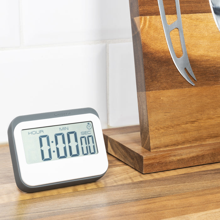 Krumble digitale kookwekker - wit met grijs