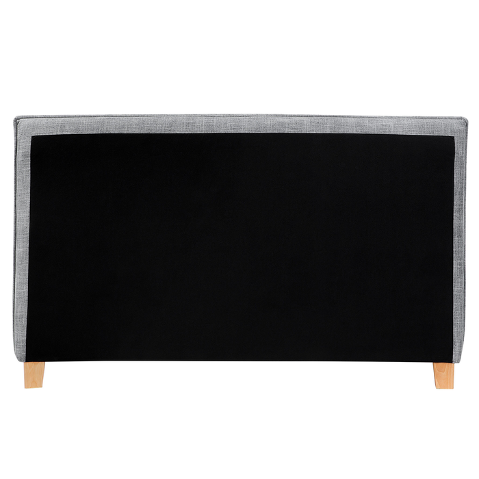 Beliani - SENNEZ - Tweepersoonsbed - Grijs - 160 x 200 cm - Polyester