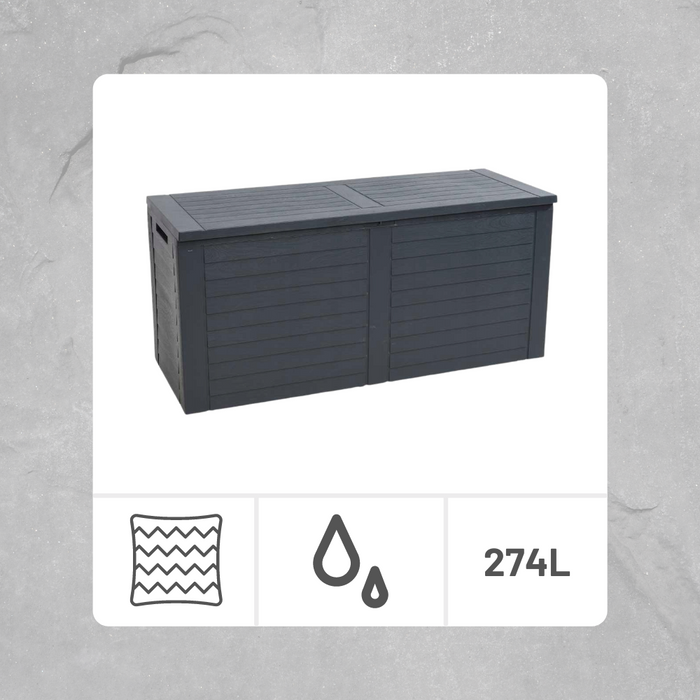 Orange85 Opbergbox Tuinkussenbox Tuinbox 115x45x53cm Kunststof