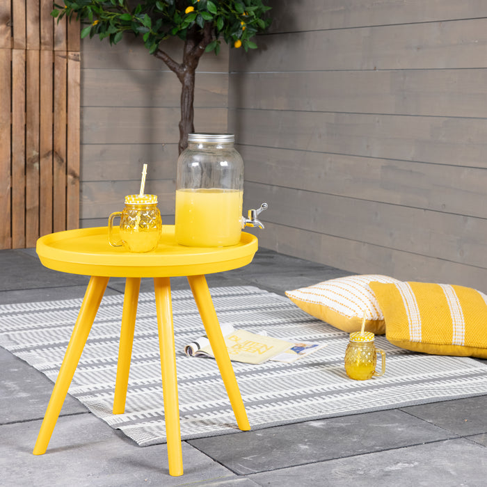 Outdoor living by Decoris Miami Bijzettafel - Geel