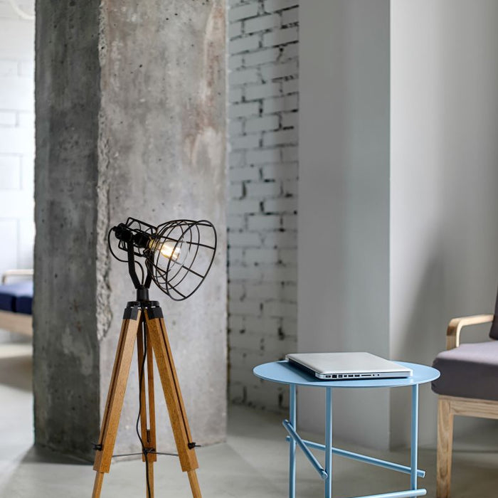 Lucide JOSHUA Vloerlamp 1xE27 - Zwart