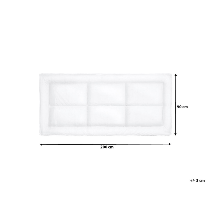 Beliani - AIZKORRI - Matrasbeschermer - Wit 90 x 200 cm - Microvezels