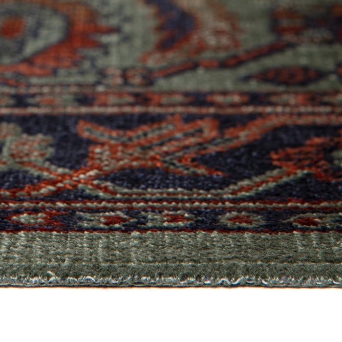 Tier - Vintage Vloerkleed Manami Groen met franjes