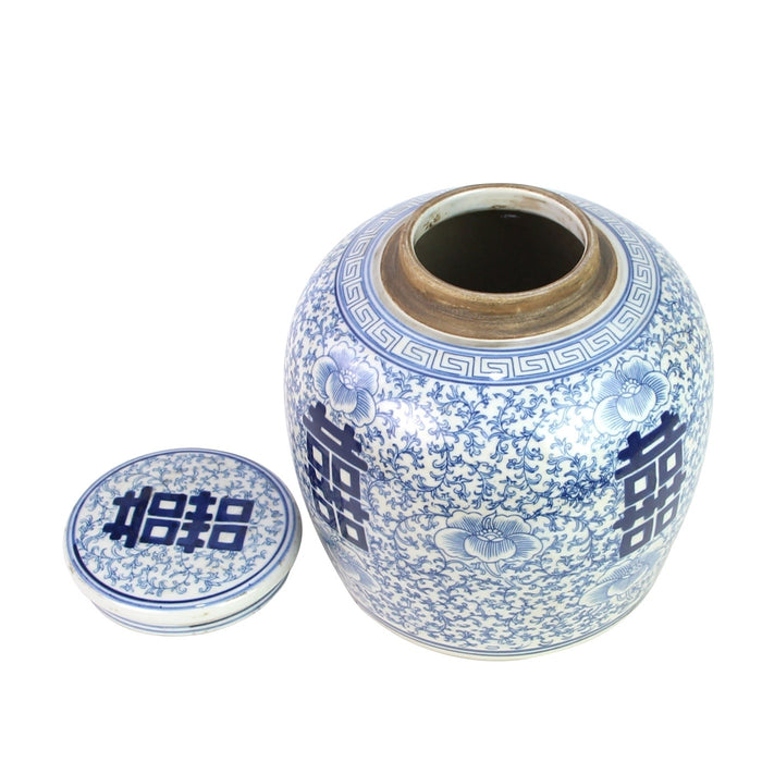 Fine Asianliving Chinese Gemberpot Blauw Double