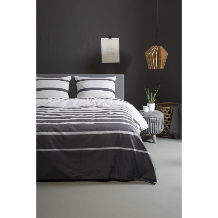 Ten Cate Katoenen Dekbedovertrek - 200x200|220 - Celia Antraciet