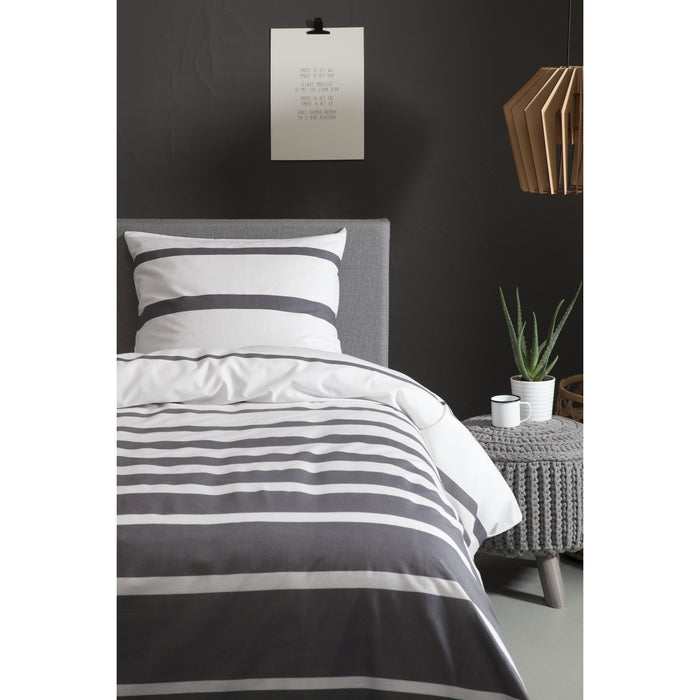 Ten Cate Katoenen Dekbedovertrek - 200x200|220 - Celia Antraciet