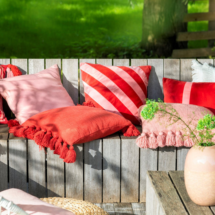 Dutch Decor kussenhoes PEBBE - 45x45 cm Aurora Red