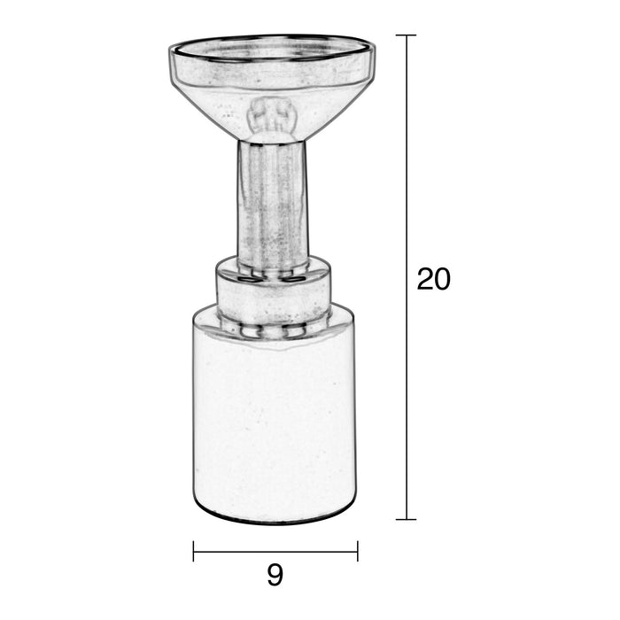 Zuiver Glam Kandelaar - Zwart