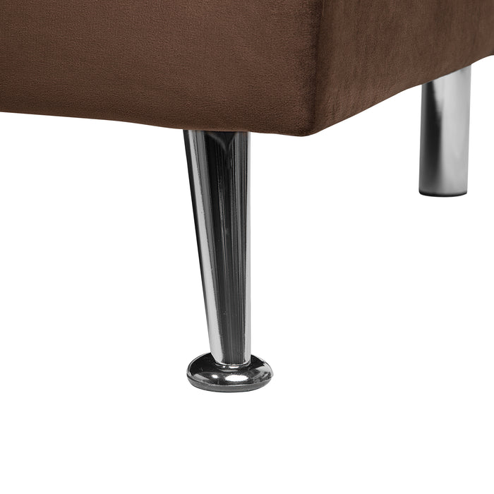 Beliani - HASLE II - Slaapbank 3-zits - Bruin - Polyester