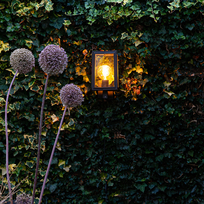 QAZQA Industriële buitenwandlamp grijs IP44 - Sutton Up