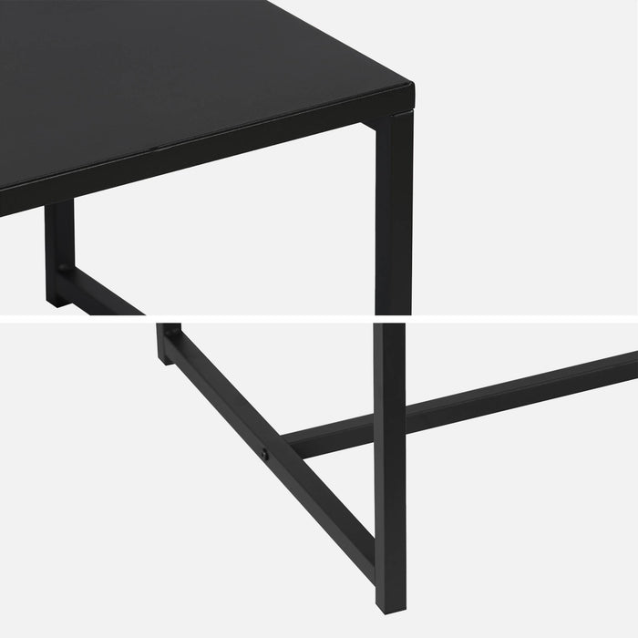 sweeek - Salontafel van zwart metaal