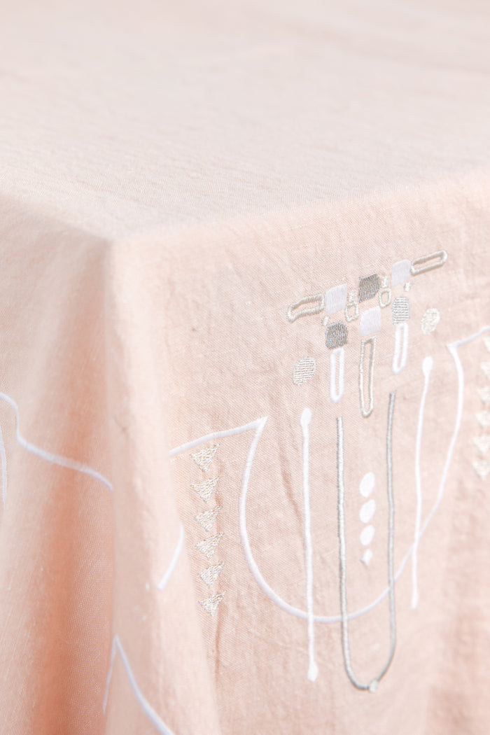 Sissy-Boy Roze tafelkleed met embroidery