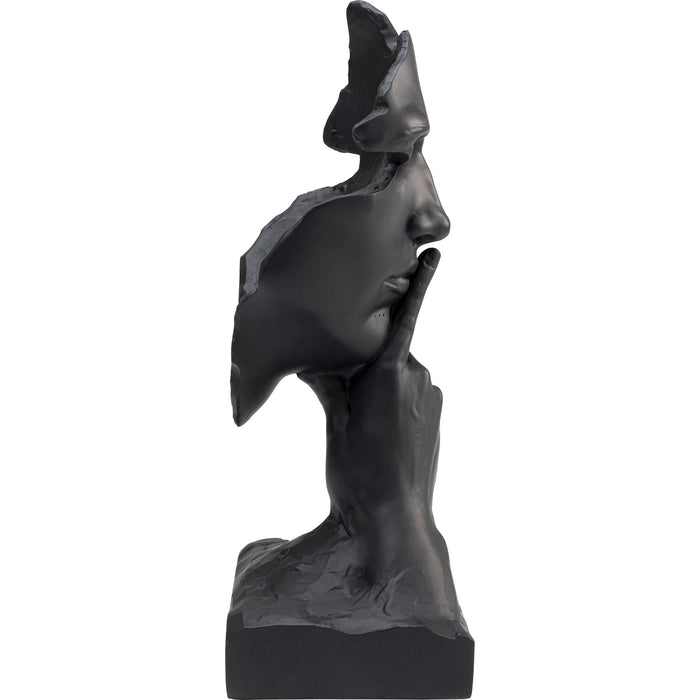 Kare Decofiguur Quiet Face Black 31cm