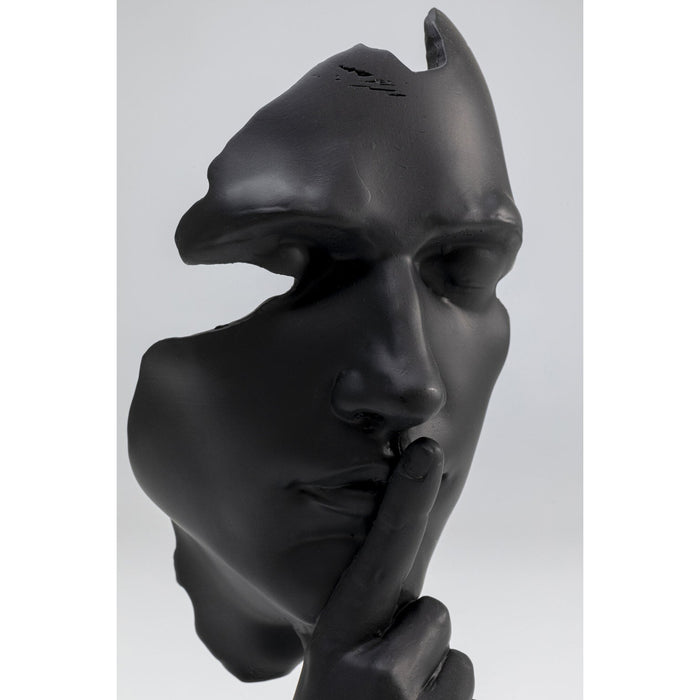 Kare Decofiguur Quiet Face Black 31cm