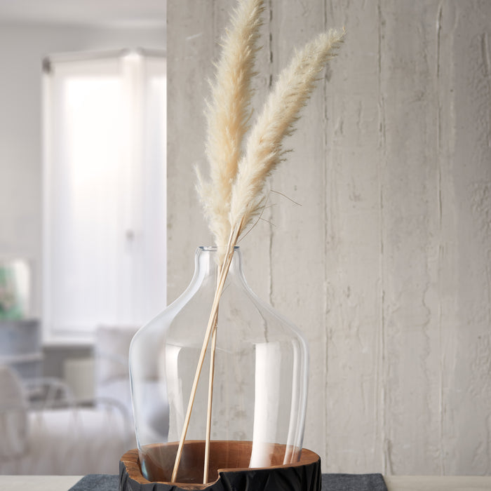 Leonardo Vaas Met Base 30 cm - Zwart