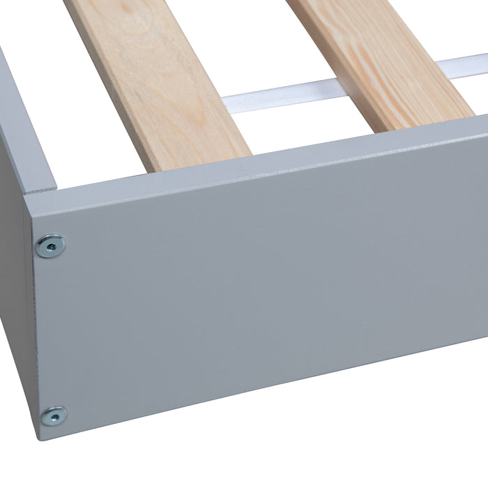 Woood Connect Hoekbed 90 x 200 cm - Grijs