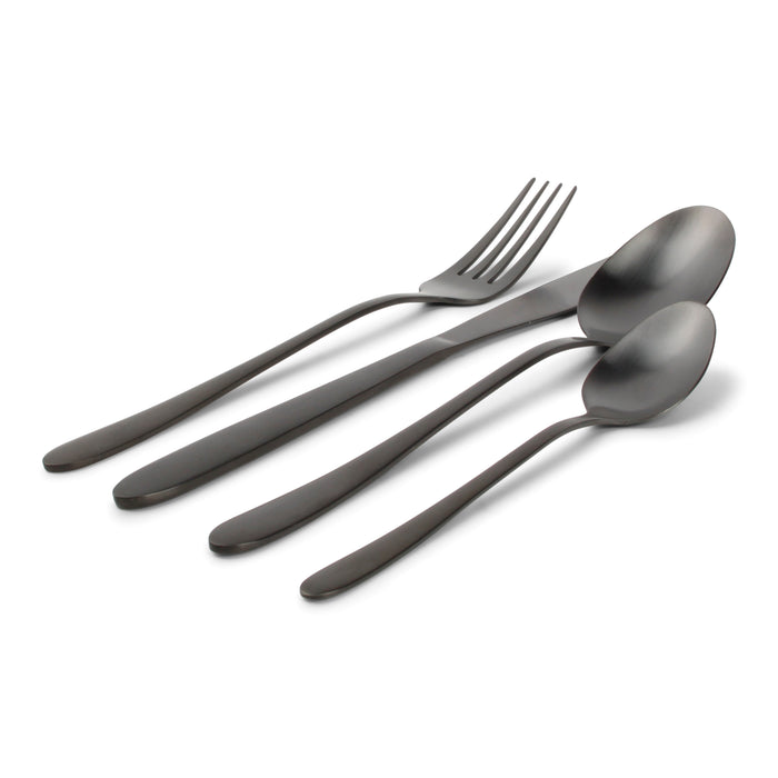 Ona Slim Bestekset 24-delig - Zwart