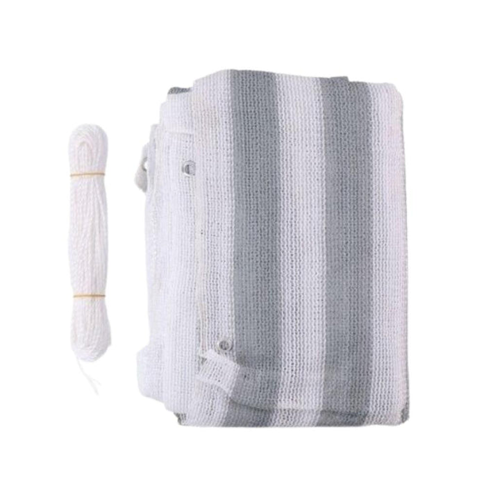 Orange85 Balkonscherm wit en grijs gestreept