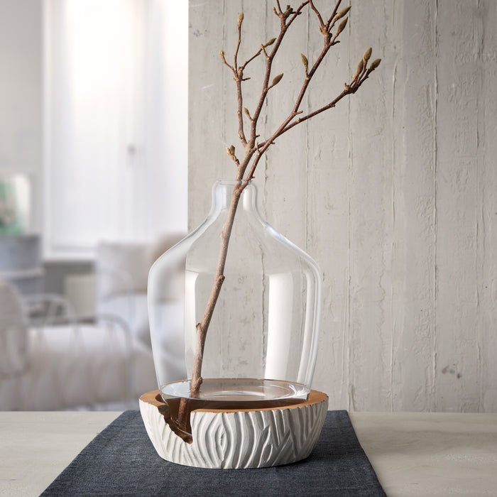 Leonardo Vaas Met Base 30 cm - Wit