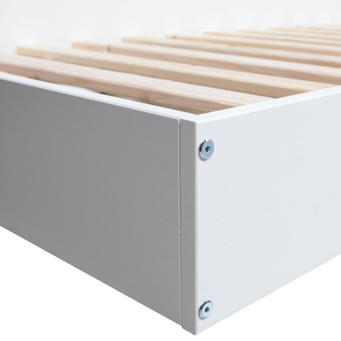 Woood Connect Hoekbed 90 x 200 cm Wit