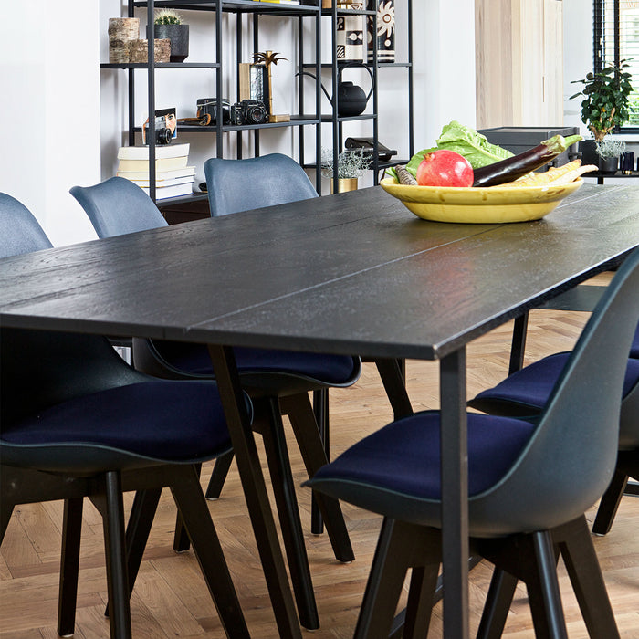 WOOOD Silas Eettafel 220 x 90 cm - Black Night