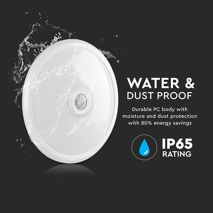 V-tac VT-13 LED Plafondlamp met sensor -12W - 4000K - Wit