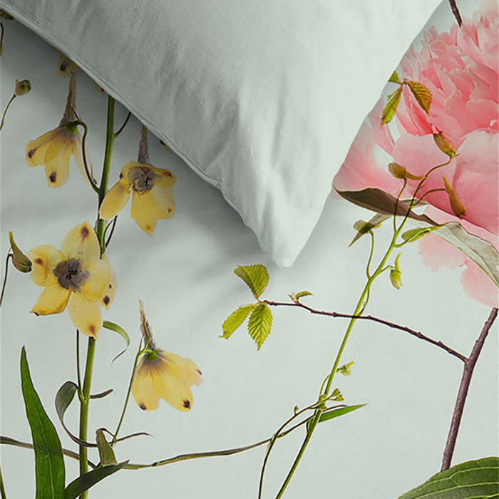Ambiante Abloom Dekbedovertrek 140 x 200/220 cm - Grijs groen
